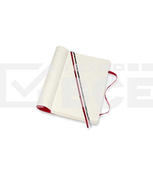 Блокнот Moleskine CLASSIC SOFT EXPENDED QP616EXPF2 Large 130х210мм, 400 страниц, линейка, мягкая обложка, красный