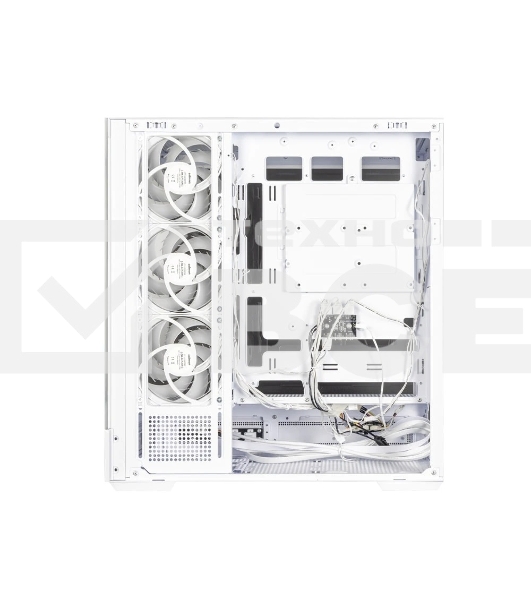 Компьютерный корпус ZALMAN P40 DS, ATX, белый, WINDOW, 9.1-inch LCD screen, 2xCombo(2.5” or 3.5”), 1x2.5”, 1xUSB TYPE-C, 2xUSB 3.0, SIDE 3x120мм ARGb, REAR 1x120мм ARGb