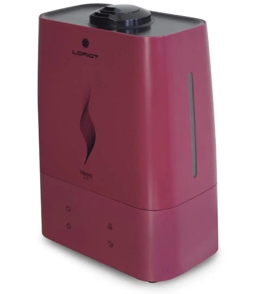 Ультразвуковой увлажнитель воздуха LORIOT Vega LHS-C530E, 5.3л, бордовый/черный