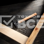 Молоток слесарный Denzel 500 г, кованый квадратный боек, буковая рукоятка, фото6