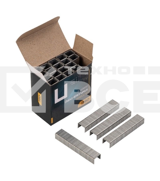 Мебельный степлер Deli DL238105 с набором скоб + антистеплер Набор: 2000шт дверные гвозди. 2000шт Т-гвозди. 2000шт U-гвозди. 1шт скобоудалитель.