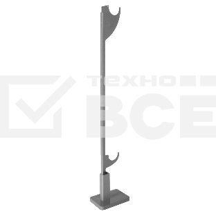 Напольный кронштейн Pianoforte 500, серебристый