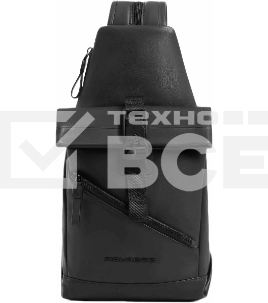 Рюкзак слинг Piquadro Harper CA6784AP/N черный кожа