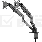 Кронштейн для мониторов Ultramounts UM729 черный 17'-27' макс.7кг крепление к столешнице поворот и наклон, фото7
