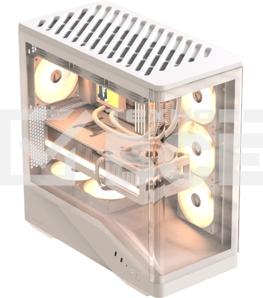 Компьютерный корпус Formula V Line Crystal U9 PA White, ATX, TYPE-C*1, USB3.0*2, Curved Glass, SIDE 3x PERFORMANCE ARGB, REAR 1x PERFORMANCE ARGB