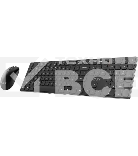 Комплект клавиатура+мышь MSI Forge K210 Combo беспроводной, USB, 1600 DPI, чёрный