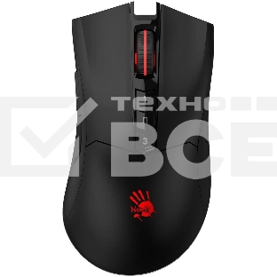 Мышь беспроводная A4Tech Bloody R90 Plus черный, 5000 dpi, радиоканал, USB, кнопки - 8