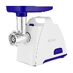 Мясорубка электрическая Kitfort КТ-2112-1 белый/синий, 1300 Вт, 1.2 кг/мин, реверс, насадки - 4, фото 1