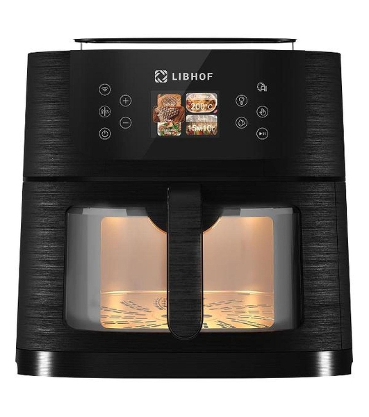 Аэрогриль Libhof AFP-08 черный, 1800 Вт, 8 л, сенсор, 24 программы