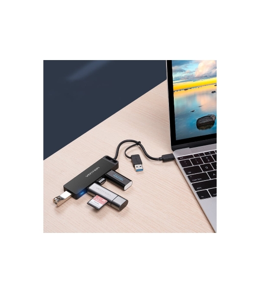 Концентратор Vention CHTBB, USB/USB Type-C, USB, USB