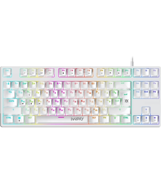 Клавиатура Defender IVORY GK-579 проводная USB белая