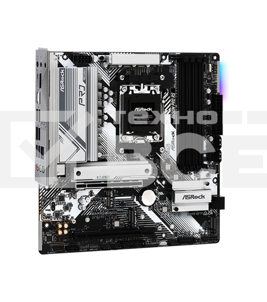Материнская плата ASRock B650M PRO RS, AM5, AMD B650, 4xDDR5, 4xSATA, 3xM.2, 1xPCIe 4.0 x16, 1xPCIe 3.0 x4, 1xDP, 1xHDMI, 1x2.5Gb LAN, 1xUSB-C 10Gbps, 1xUSB-A 10Gbps, 2xUSB-A 5Gbps, 4xUSB-A 2.0, 3x3.5 мм, 7.1, mATX