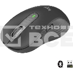 Мышь беспроводная Logitech Signature M650 L черный, 4000 dpi, радиоканал, Bluetooth, USB, кнопки - 5, фото2