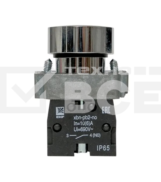 Кнопка BA21 черн. NO IP65 PROxima EKF xb2-ba21-65