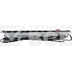 Блок силовых розеток Cabeus, Shuko х 8, вход IEC 320 C14, для шкафов, шнур 2 м, 50х490х50 мм (ВхШхГ), 10А, выключатель, черный, фото5
