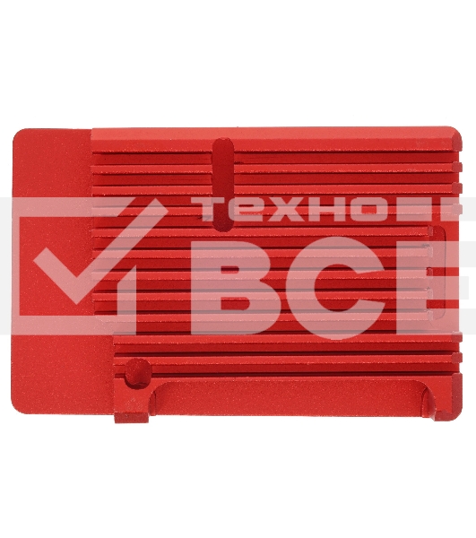 Корпус Qumo Aluminum case without fan, Raspberry Pi 4, red(RS004)