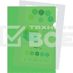 Папка-уголок Silwerhof Eco тисненый A4 пластик 0.12мм зеленый, фото2