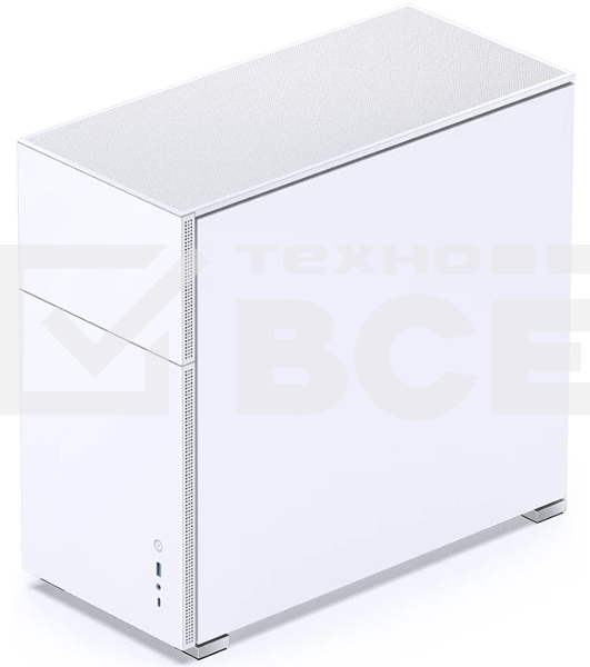 Компьютерный корпус без блока питания Case JONSBO D41 STD, Midi-Tower, TG, no fan, 1xUSB-A 3.2 + 1xUSB-C 3.2, ATX, mATX белый