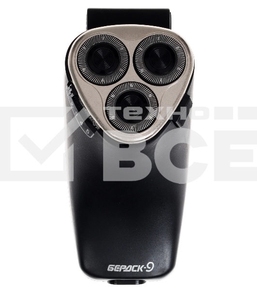 Электробритва Бердск 9 черный/стальной