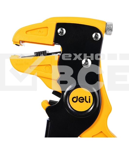 Автоматические клещи для снятия изоляции (стриппер) Deli DL2003 180мм, диапазон зачистки 0,5-6 мм, пружина с автоматическим возвратом