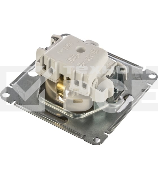Механизм розетки 1-м СП AtlasDesign с заземл. 16А алюм. SchE ATN000343