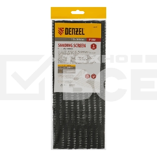 Сетка абразивная Denzel P 180, 115 х 280 мм, 5 шт.