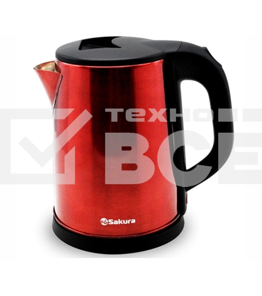 Чайник электрический Sakura SA-2149BR (2.0) красн метал+черн д