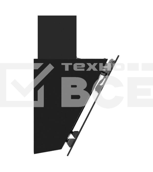 Вытяжка наклонная Maunfeld Falcon 60 Glass черная, 59.5 см, 1150 куб. м/ч, 54 дБ