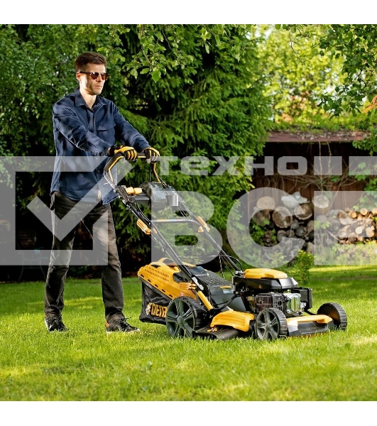 Газонокосилка бензиновая Denzel GLD-520SP-VE, 196 см3,шир 52 см,привод,вариатор,эл.старт, 60 л