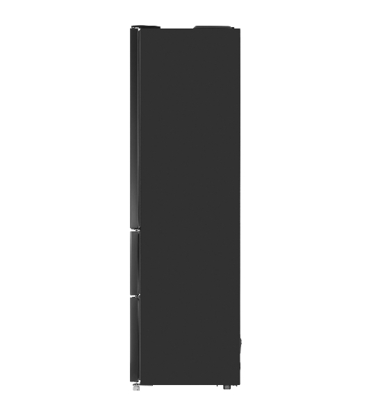 Холодильник Zugel ZRFD200B черный трехкамерный 197/85л морозилка снизу, No Frost