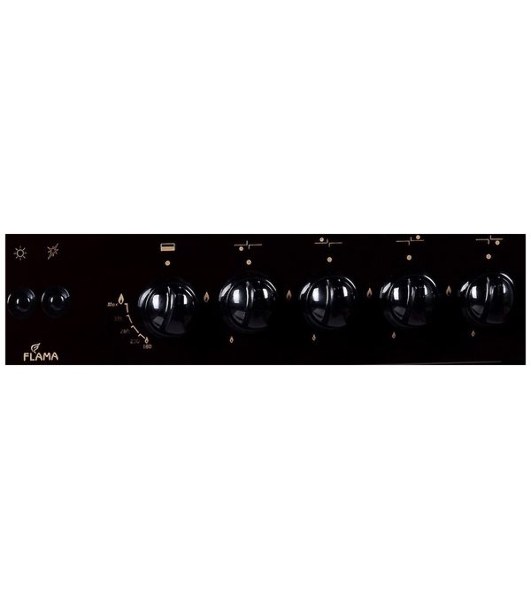 Плита газовая  FLAMA FG 24210 B  (  чуг.реш)