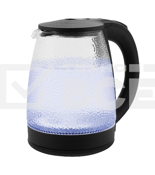 Чайник электрический Vitek VT-7003 1.7 л, 2200 Вт, стекло, черный