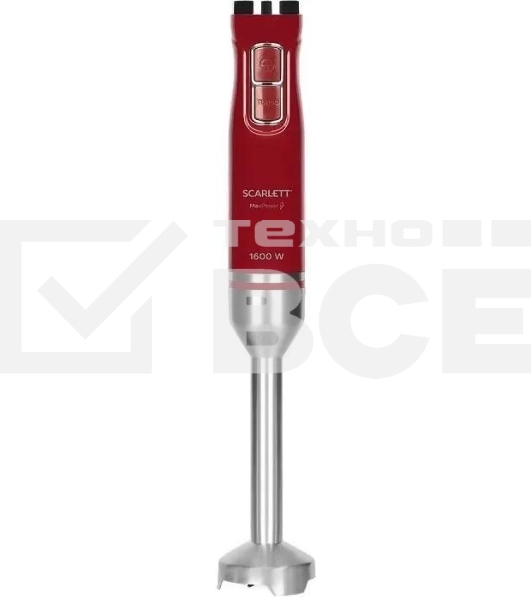 Блендер погружной Scarlett SC-HB42F68 1600Вт красный