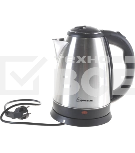 Чайник электрический Homestar HS-1010 1.8л, стальной,1500Вт (003013)