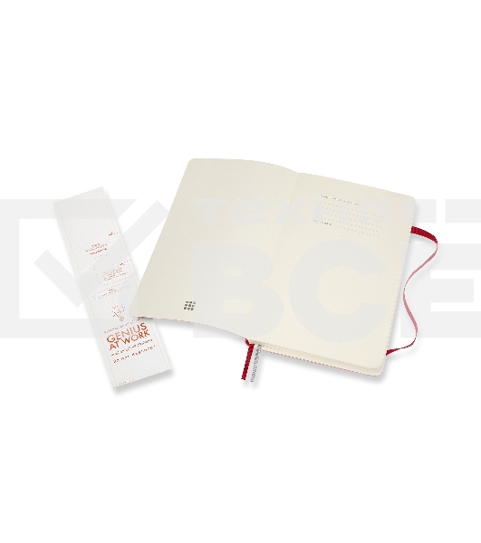 Блокнот Moleskine CLASSIC SOFT EXPENDED QP616EXPF2 Large 130х210мм, 400 страниц, линейка, мягкая обложка, красный
