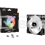 Вентилятор для корпуса be quiet! LIGHT WINGS LX 120мм PWM (120x120x25мм, 4-pin PWM, ARGB, 51.5CFM, 25.5dBA, 1600RPM, черный), фото2