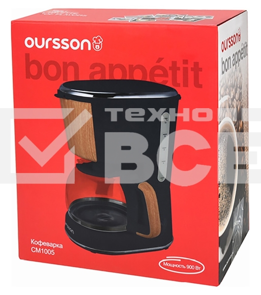 Кофеварка OURSSON CM1005/BL