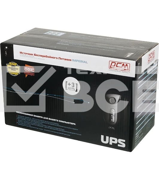 Источник бесперебойного питания Powercom Imperial IMP-625AP 375Вт 625ВА черный