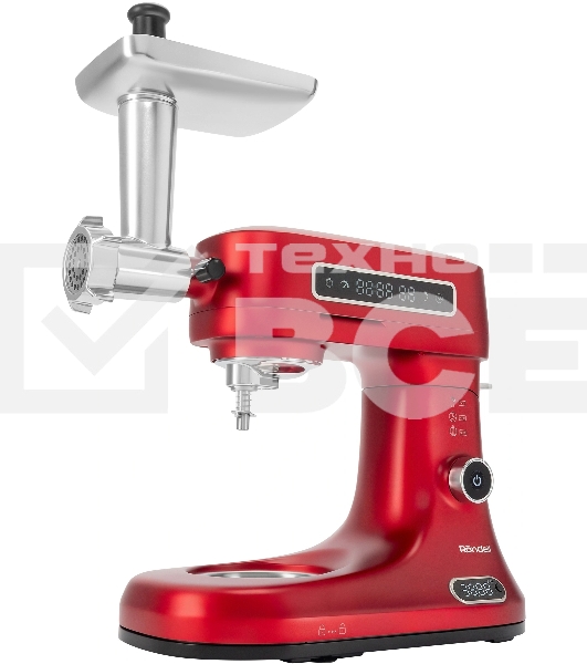 Кухонная машина Rondell RDE-KM900 планетар.вращ. 1900Вт красное вино