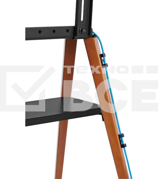 Подставка для телевизора Cactus CS-ST3645BKWN черный/орех, 43'-65' макс. 40 кг, напольный