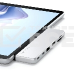 USB-концентратор двойной Satechi Dual USB-C Hub For Surface Pro 9, серебристый, фото5