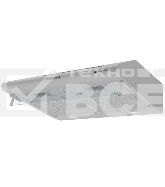 Вытяжка козырьковая Maunfeld MP-1 60 нержавеющая сталь, 60 см, 520 куб. м/ч, 49 дБ