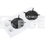 Газовая варочная панель Maunfeld EGHG.32.1CW/G, 2 конфорки, закаленное стекло, белый, фото9