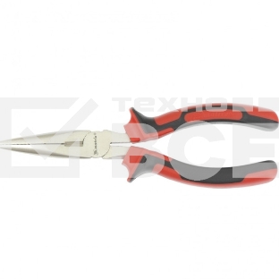 Длинногубцы Matrix NICKEL 17166 180 мм, прямые никелированные, двухкомпонентные рукоятки