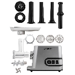 Мясорубка электрическая Endever Sigma-112 серебристый, 4500 Вт, 3 кг/мин, реверс, защита от перегрузки, металлический лоток, насадки - 5, фото2