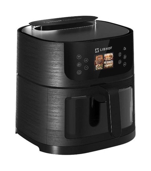 Аэрогриль Libhof AFP-08 черный, 1800 Вт, 8 л, сенсор, 24 программы