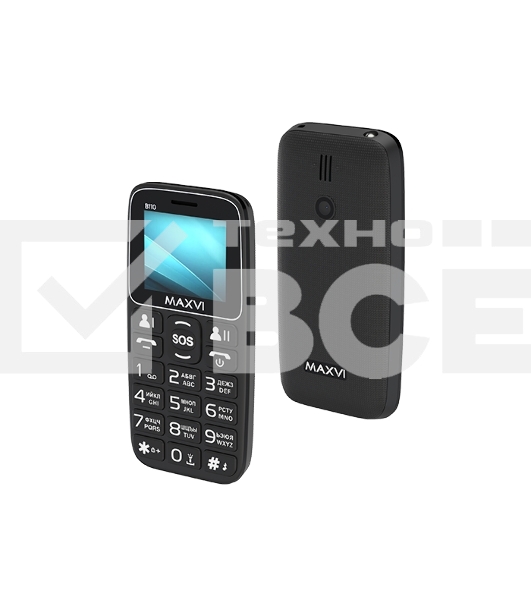Мобильный телефон Maxvi B110 черный