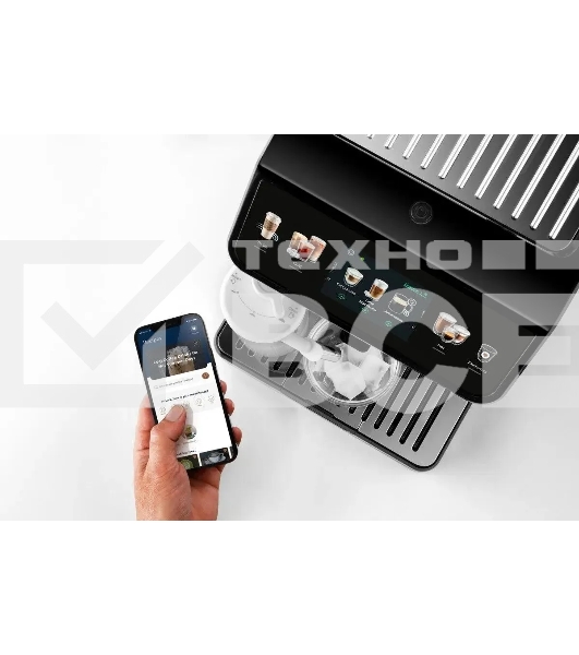Кофемашина автоматическая DeLonghi ECAM450.55.G черный, исп. кофе - зерновой/молотый, 1.8 л, 1450 Вт, 19 Бар.