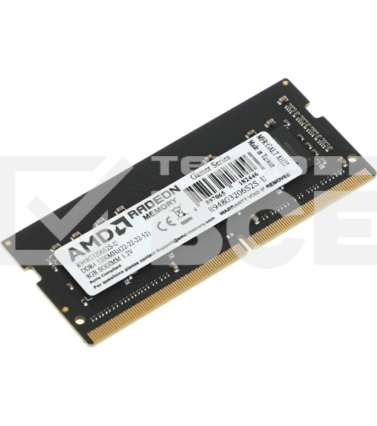 Оперативная память AMD Radeon R9, DDR4, 8GB (1x8GB), 3200MHz, CL22, SO-DIMM, OEM