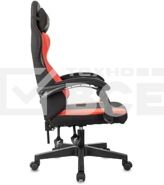 Кресло игровое Zombie Rudger черный/красный